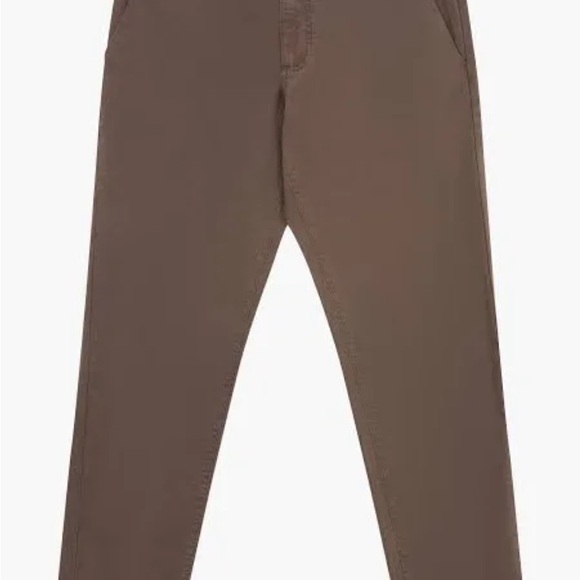 NWT French Connection Men’s Flat Front khaki green pants size large - Picture 2 of 11